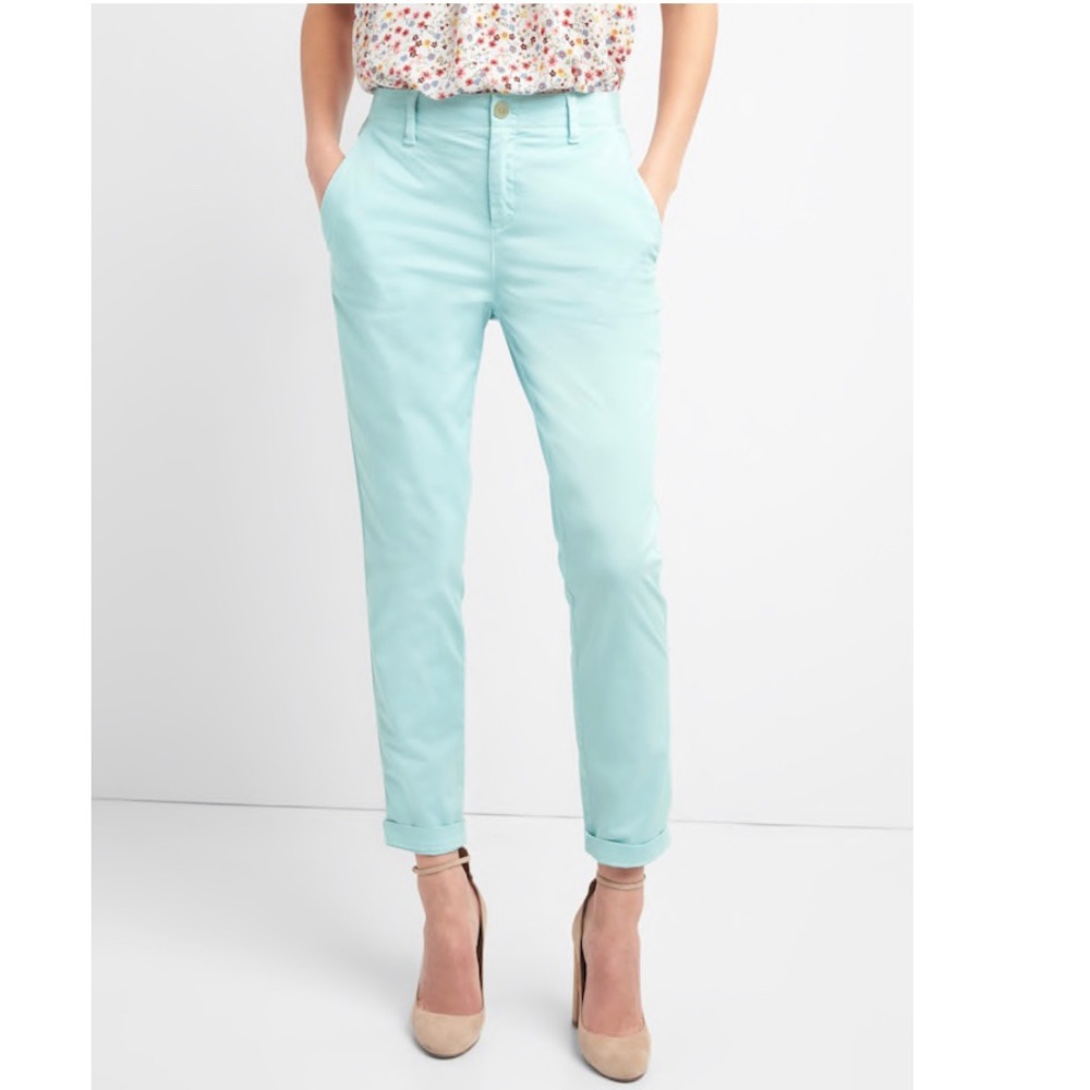GAP Girlfriend Twill Stripe Chinos - Picture 1 of 8